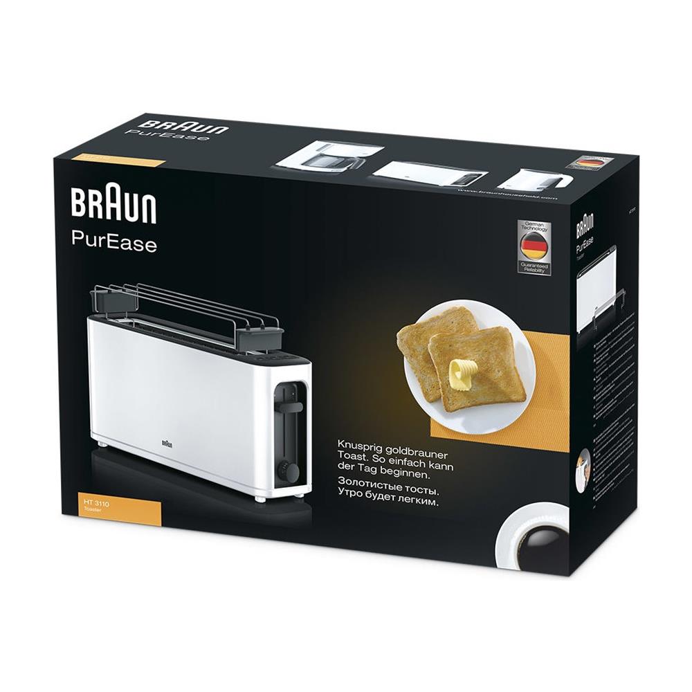 Tostapane HT 3110 WH Potenza 1000 W Colore Nero / Bianco - Foto 8