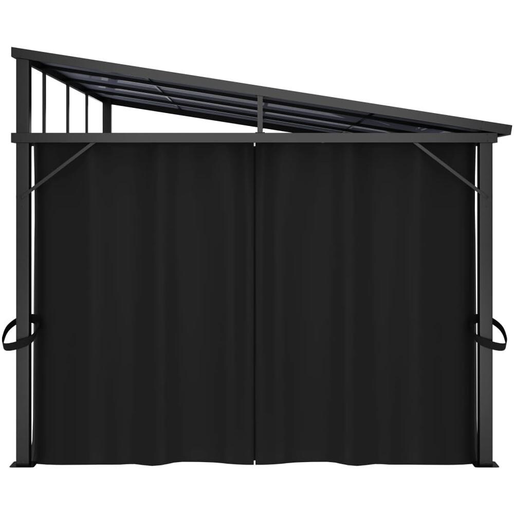 Gazebo con Tenda 405x294x244 cm Antracite - Foto 8