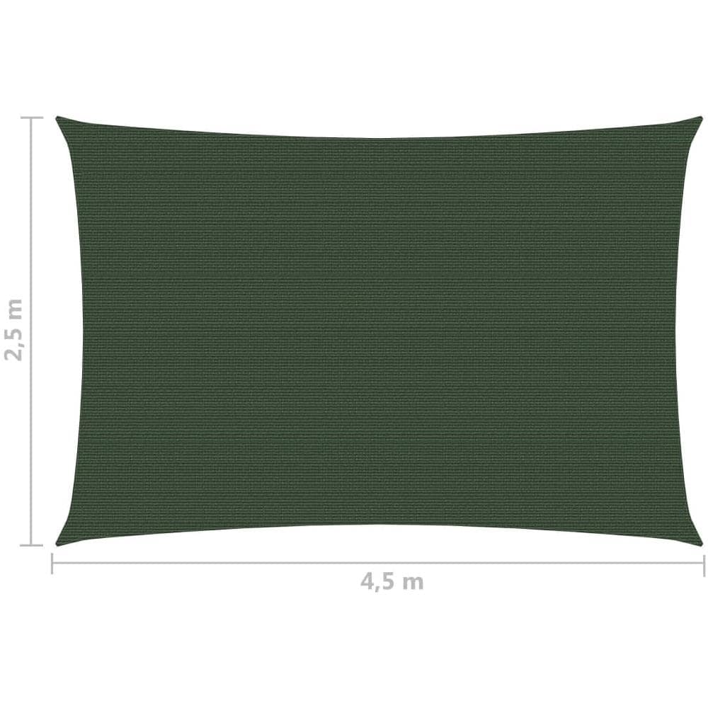 Vela Parasole 160 G / m Verde Scuro 2,5x4,5 M In Hdpe - Foto 6