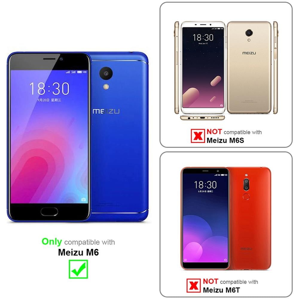 Cadorabo Custodia Compatibile Con Meizu M6 In Bruno Caffè - Coperchio Protettiva Con Chiusura Magnetica, Funzione Stand E Tasca Per Le Carte - Foto 2