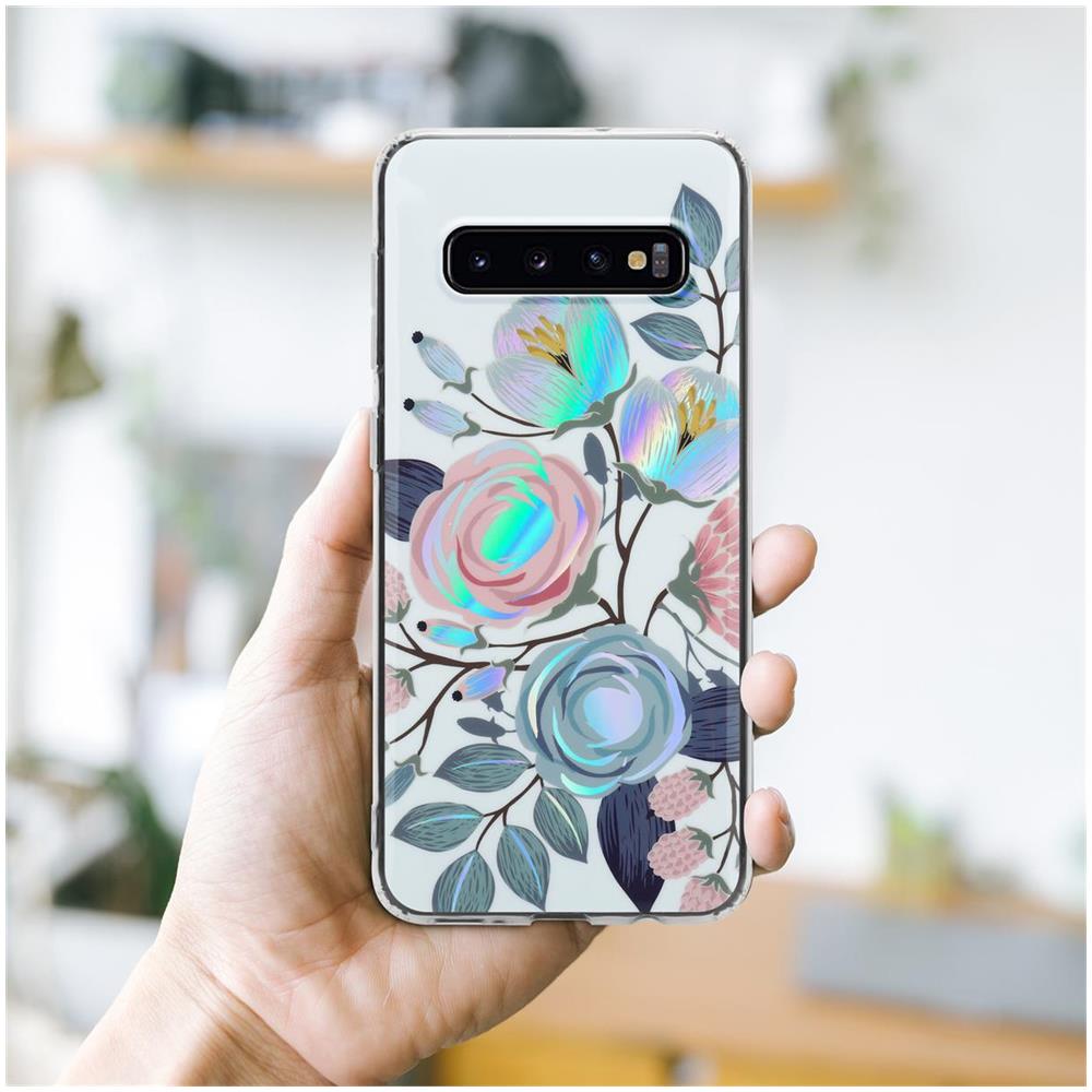 Custodia Compatibile Con Samsung Galaxy S10 4g Con Peonie Fiori - Coperchio Protettivo In Silicone Tpu Con Motivo Floreale - Foto 7