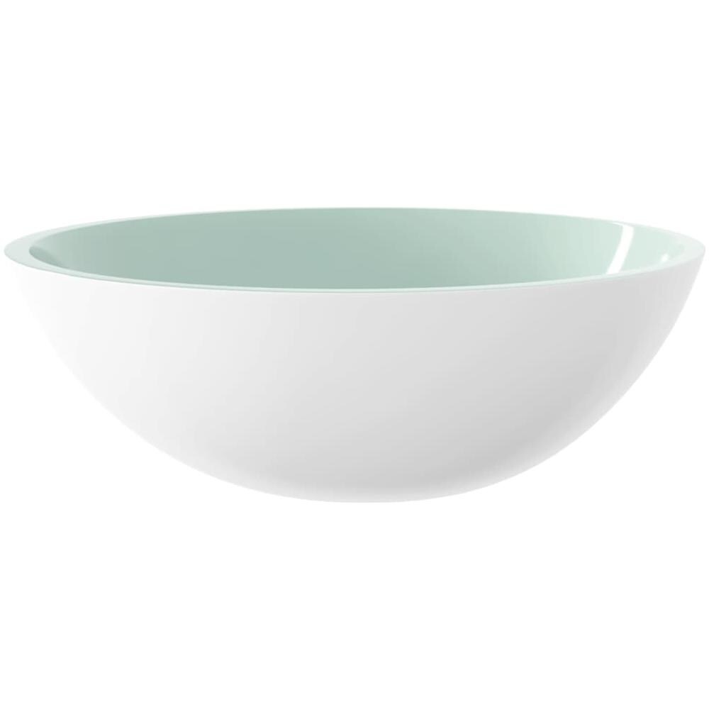 Lavandino In Vetro 50x37x14 Cm Bianco - Foto 2