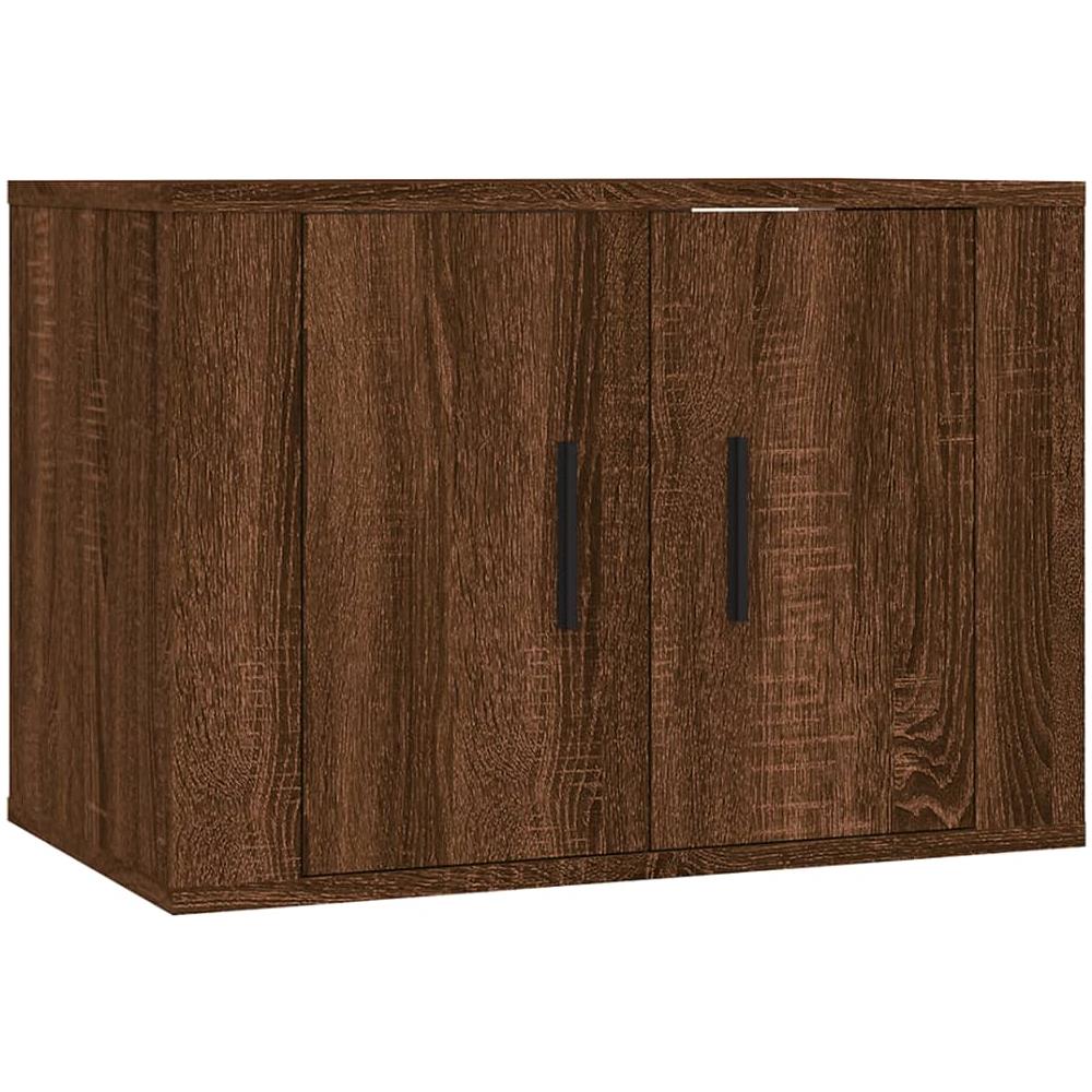 Mobile Porta Tv A Parete Rovere Marrone 57x34,5x40 Cm - Foto 2