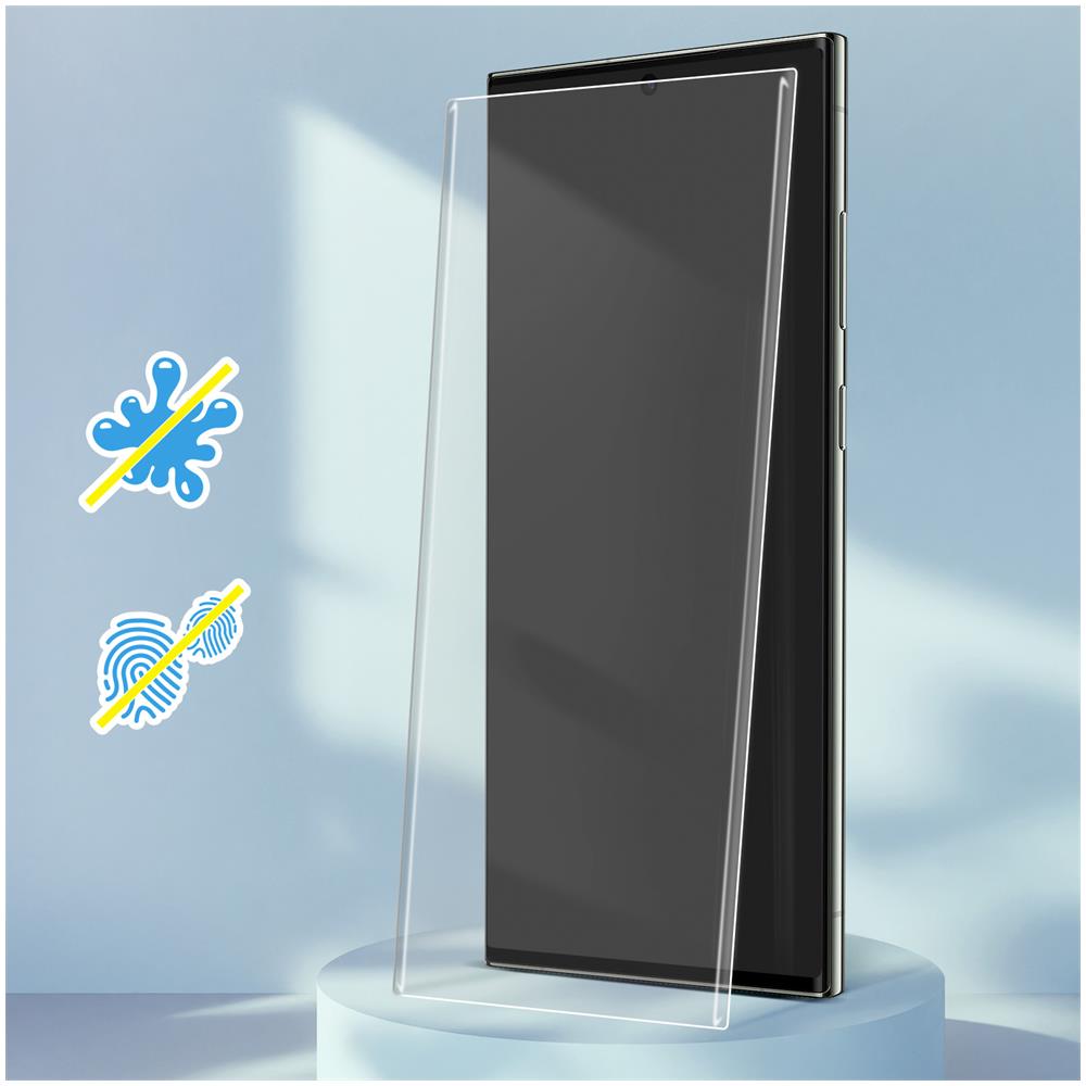 Vetro Temperato 9h Per Samsung Galaxy S23 Ultra Incurvato Fissaggio Lampada Uv - Foto 5