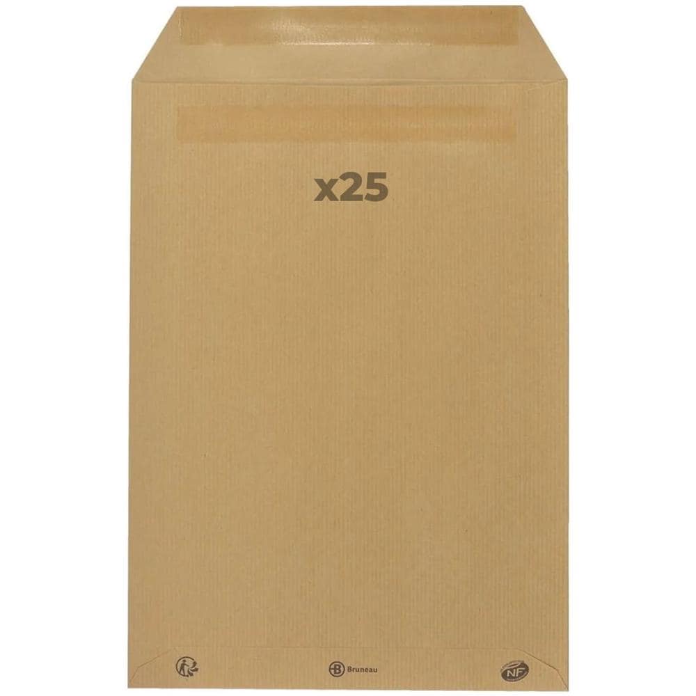 25 Buste In Carta Kraft 90 G - 22,9 X 32,4 Cm - Foto 1