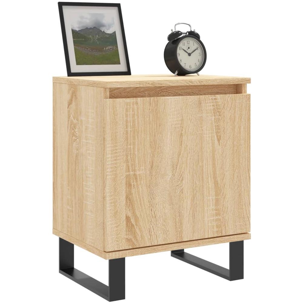 Comodini 2 Pz Rovere Sonoma 40x30x50 Cm In Legno Multistrato - Foto 2
