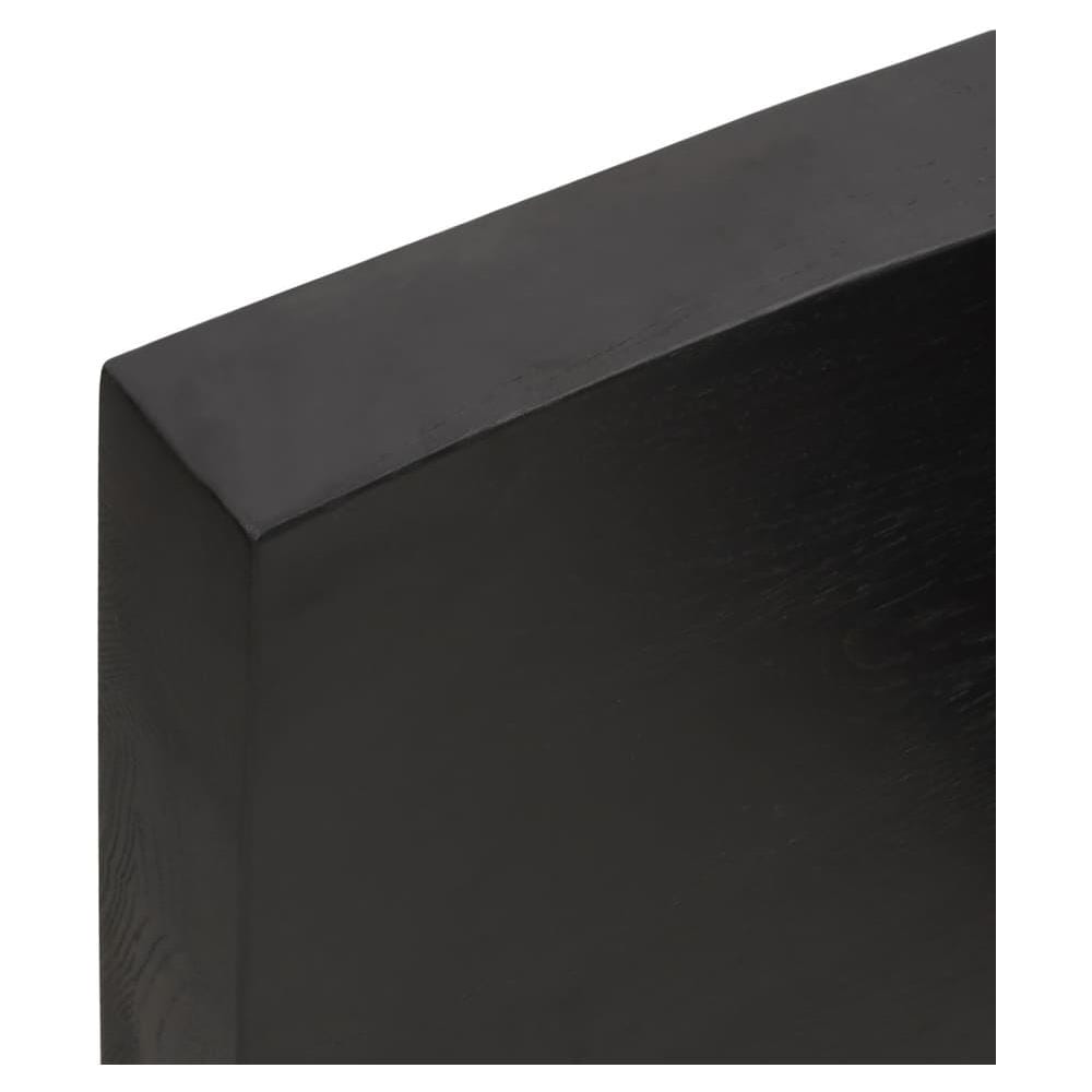 Ripiano Marrone Scuro 60x60x (2-6) cm Massello Rovere Trattato - Foto 6