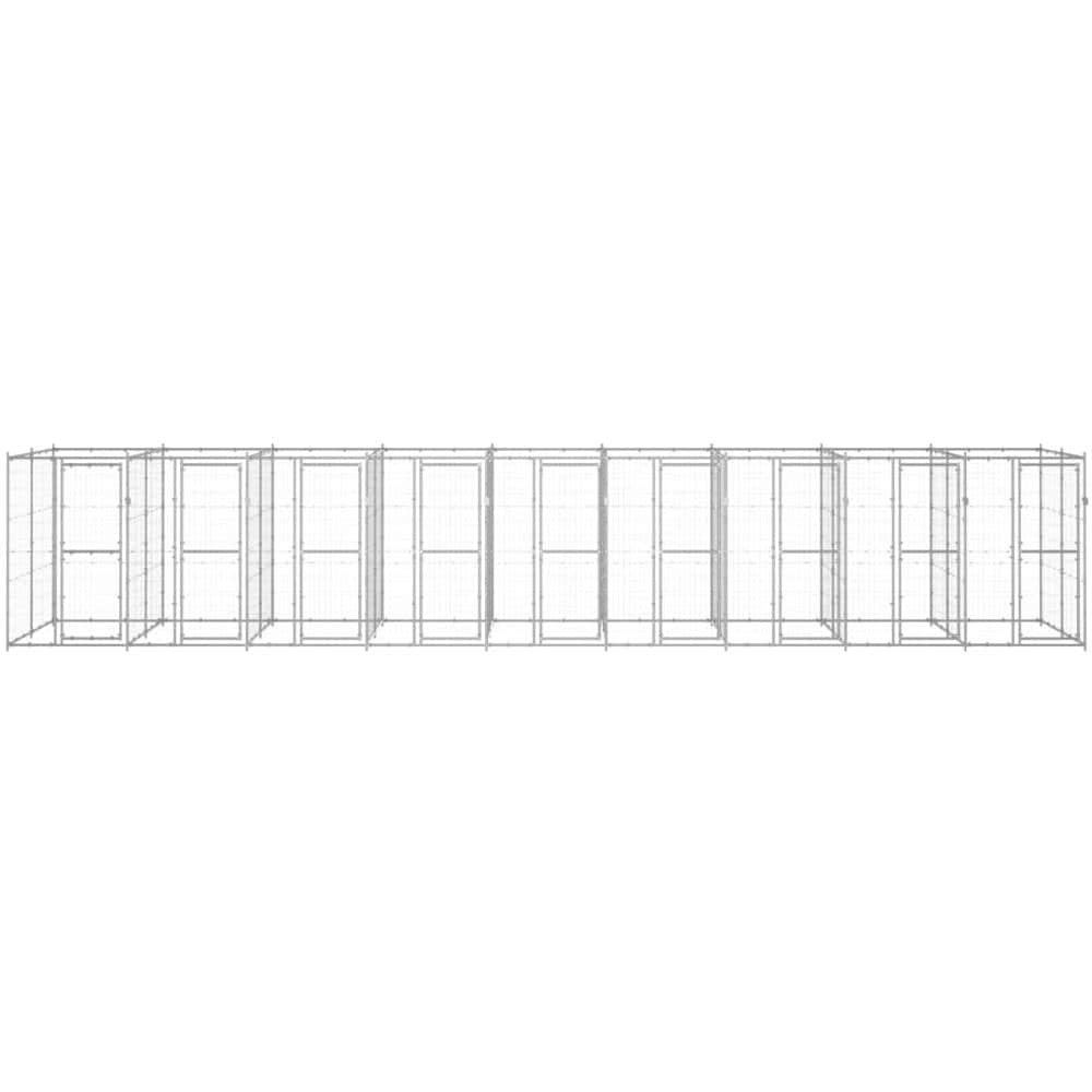 Gabbia Per Cani Da Esterno In Acciaio Zincato 21,78m - Foto 2