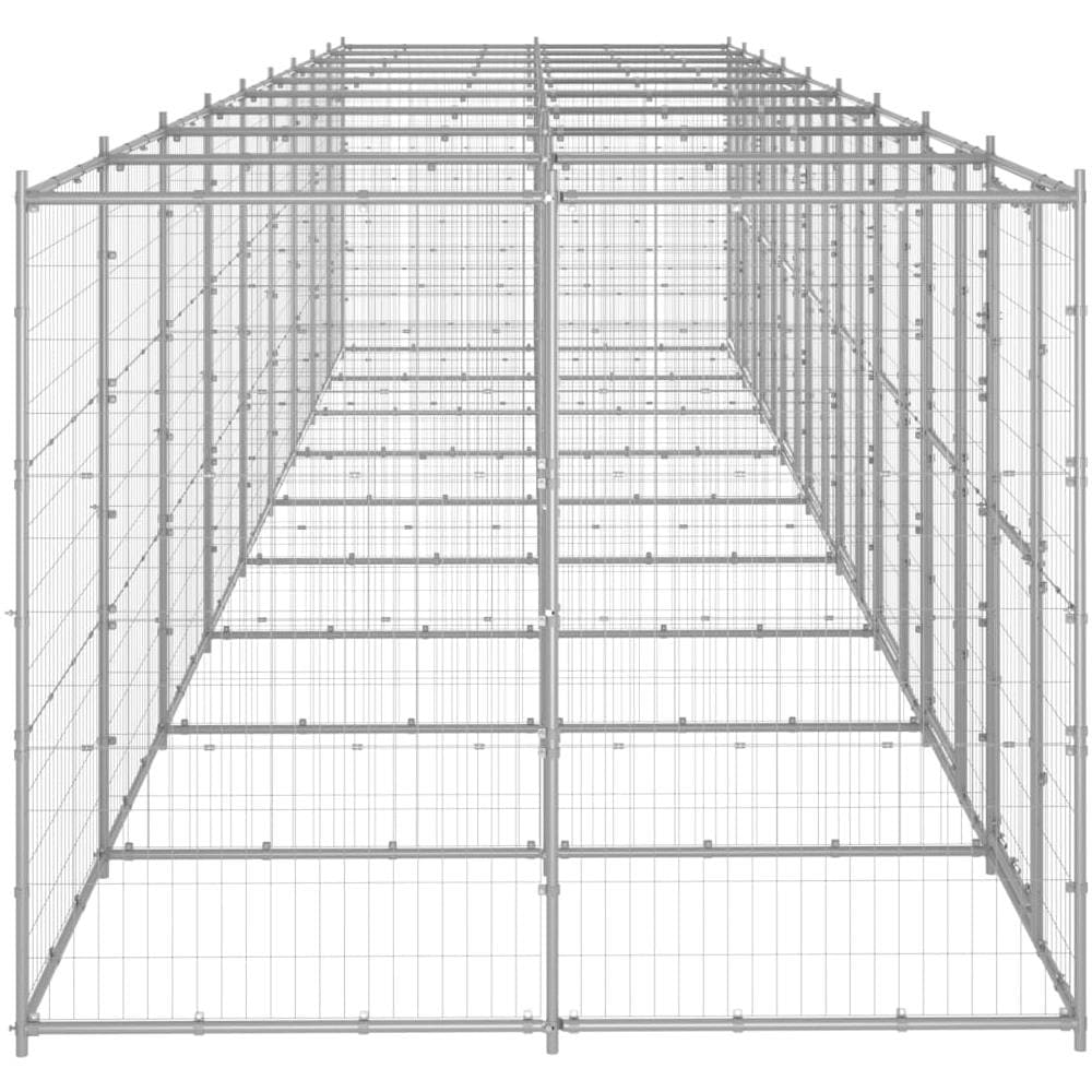 Gabbia Per Cani Da Esterno In Acciaio Zincato 21,78m - Foto 3