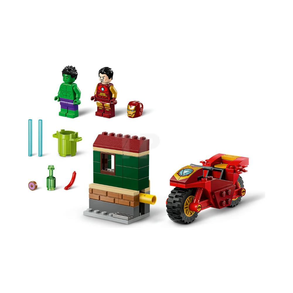76287 Iron Man con la Moto e Hulk - Foto 4