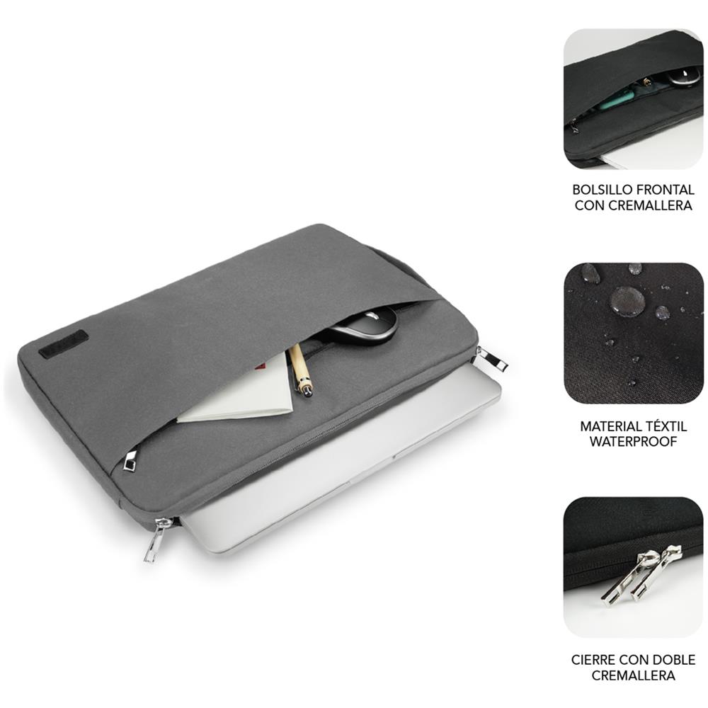 SUB-LS-0PS0102 borsa per laptop 39,6 cm (15.6") Custodia a tasca Grigio - Foto 2