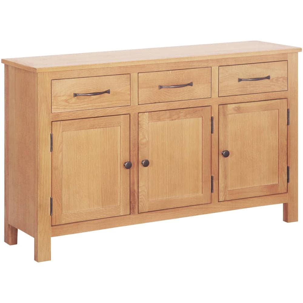 Credenza 112x33,5x70 Cm In Legno Massello Di Rovere - Foto 1