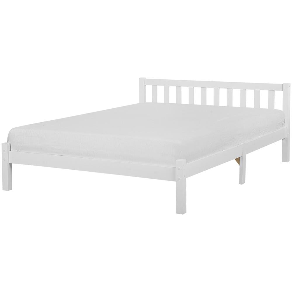 Letto A Doghe In Legno Colore Bianco 180 X 200 Cm Florac - Foto 1