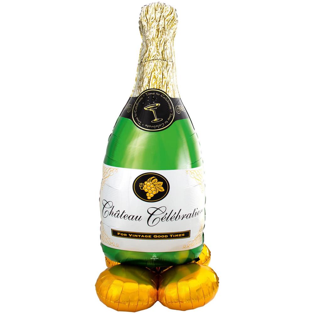 Amscan - Palloncino Gigante Airloonz Bottiglia Champagne - Foto 1