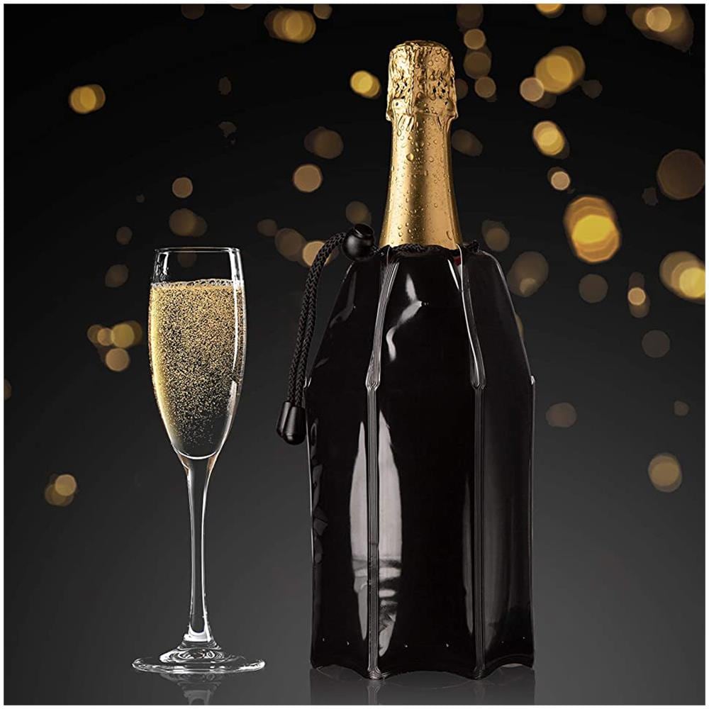 Refrigeratore Per Champagne Vacu Vin Nero, Con Gel Nero - Foto 2