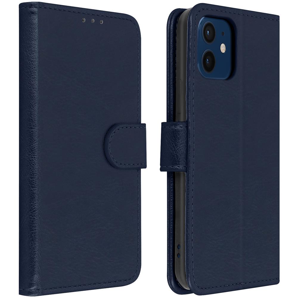 Custodia Iphone 12 / 12 Pro Portadocumenti Funzione Supporto Blu - Foto 1