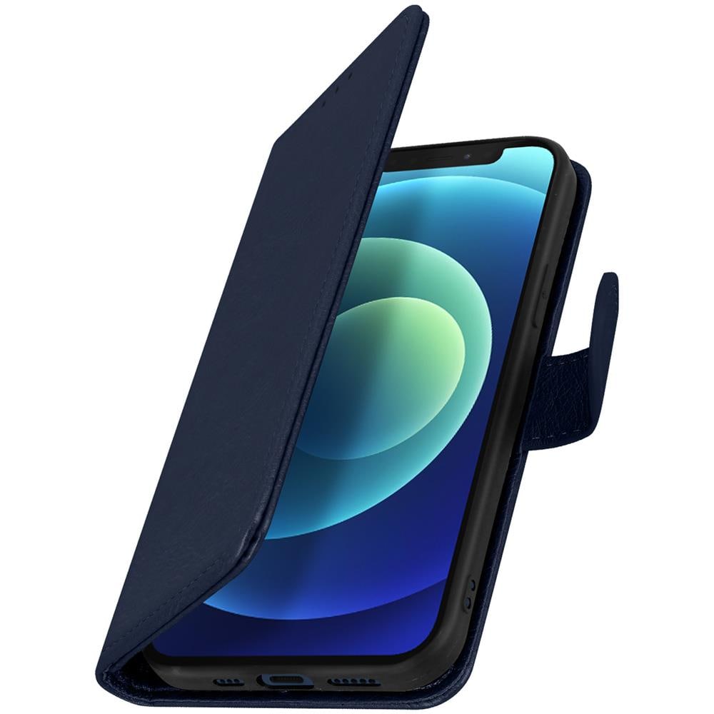 Custodia Iphone 12 / 12 Pro Portadocumenti Funzione Supporto Blu - Foto 2