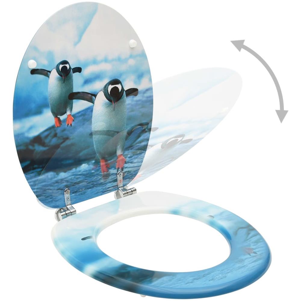 Tavolette Wc Con Coperchi 2 Pz In Mdf Design Pinguino - Foto 2