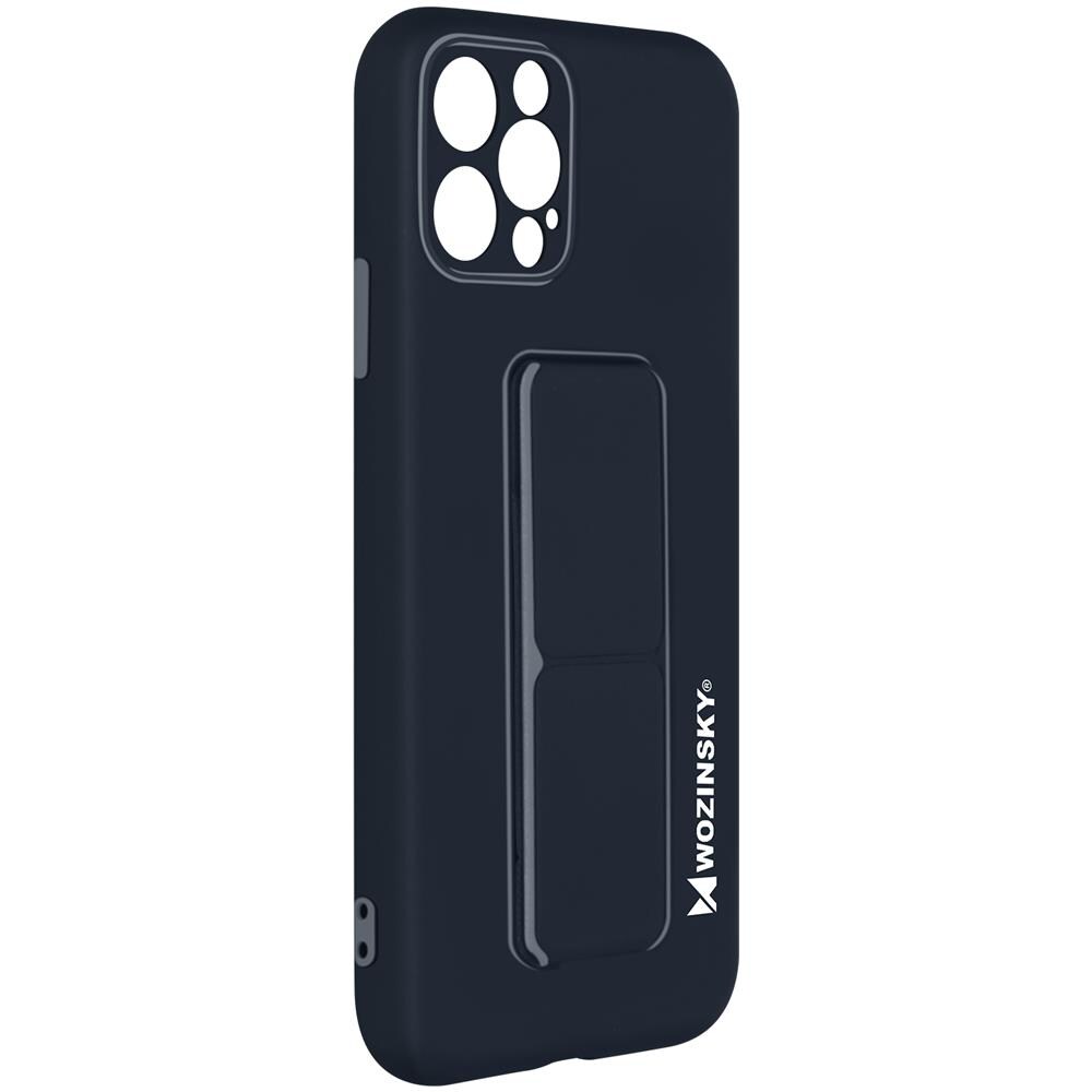 Cover Per Iphone 12 Pro Cavalletto Pieghevole Magnetico Blu Notte - Foto 2