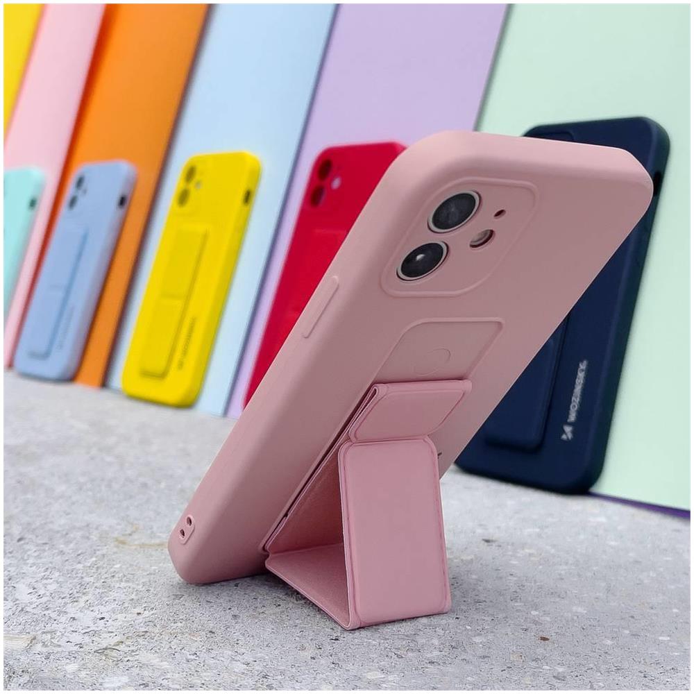 Cover Per Iphone 12 Pro Cavalletto Pieghevole Magnetico Blu Notte - Foto 13