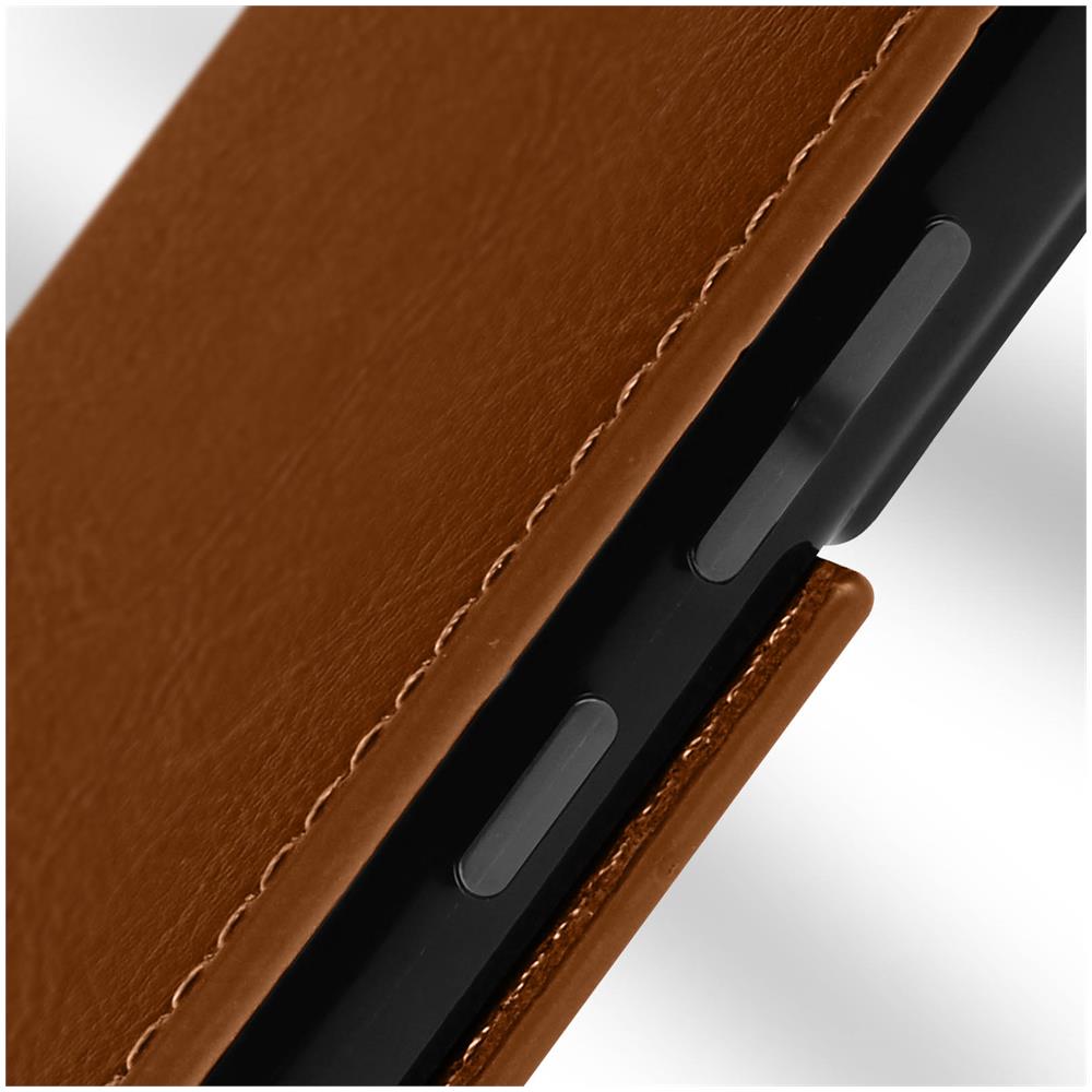 Custodia Per Galaxy S22 In Vera Pelle Con Portafoglio Marrone - Foto 4