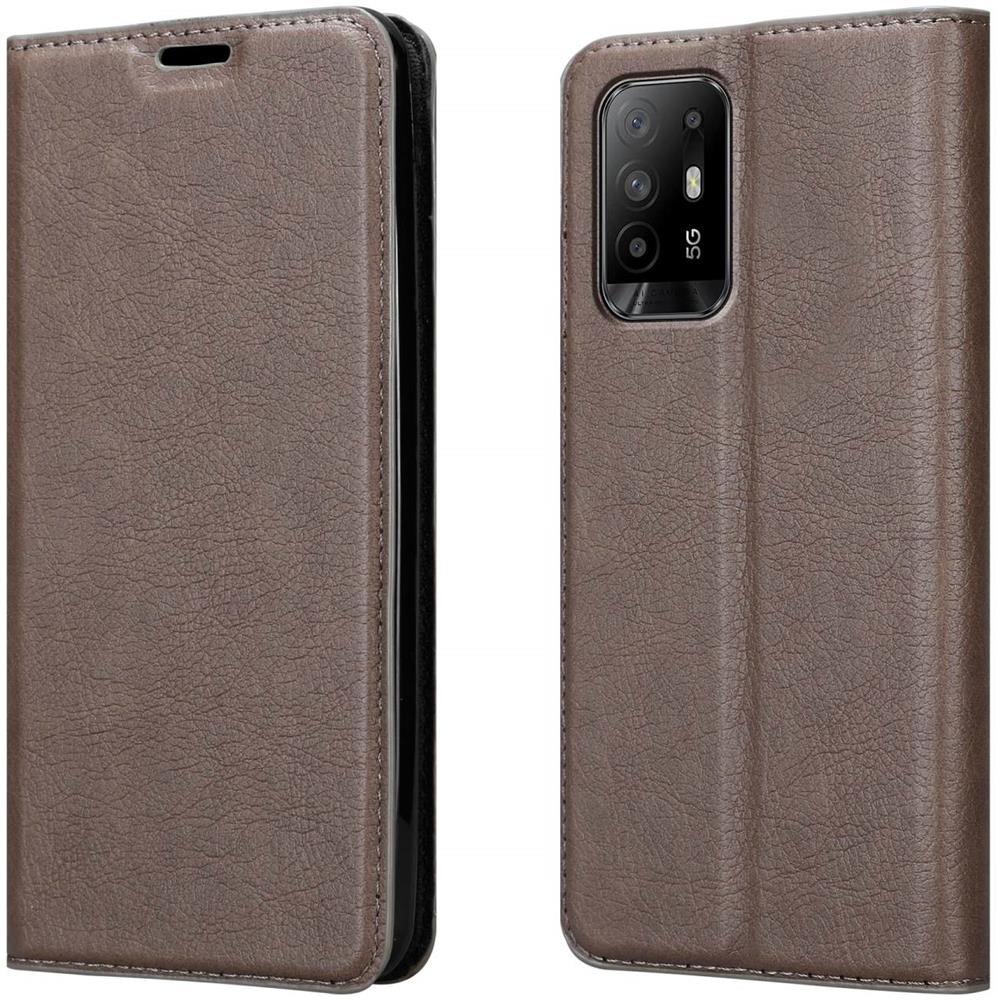 Custodia Compatibile Con Oppo A94 5g In Bruno Caffè - Coperchio Protettiva Con Chiusura Magnetica, Funzione Stand E Tasca Per Le Carte - Foto 8