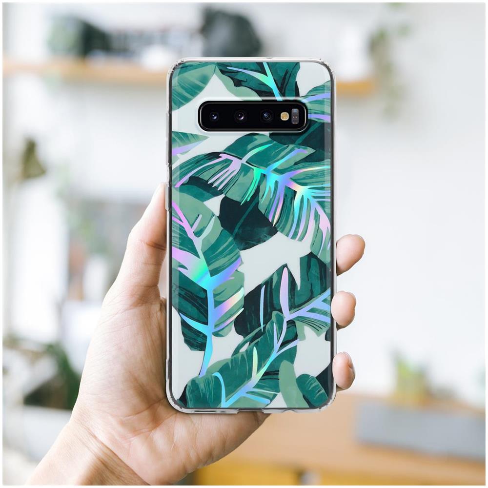 Custodia Compatibile Con Samsung Galaxy S10 4g Con Foglie Di Banana - Coperchio Protettivo In Silicone Tpu Con Motivo Floreale - Foto 7