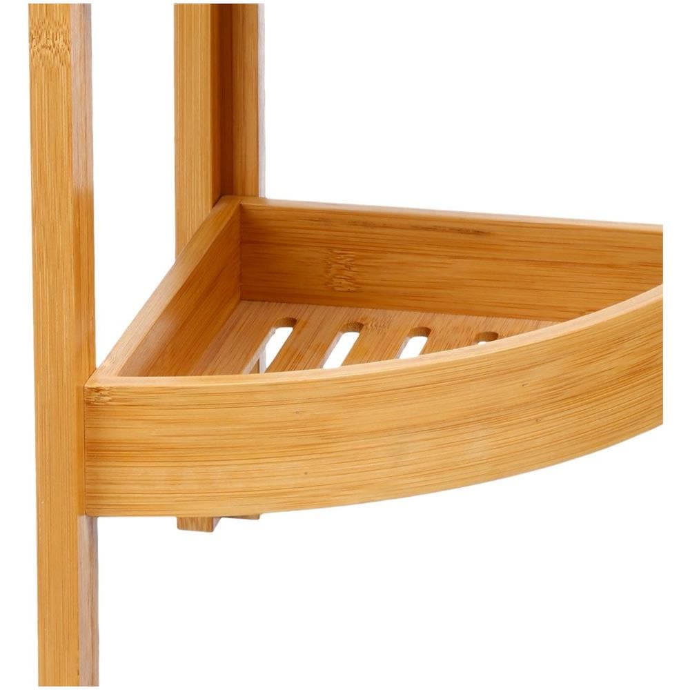 Libreria In Bambù Per Bagno, Libreria Ad Angolo, Libreria, Libreria In Stile Scandinavo, Mensola In Bambù, Mobili Da Bagno - Foto 2