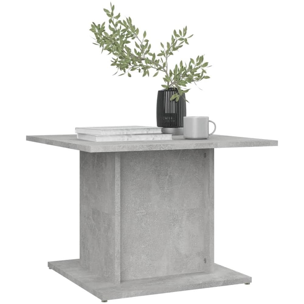Tavolino da Salotto Grigio Cemento 55,5x55,5x40cm in Truciolato - Foto 3