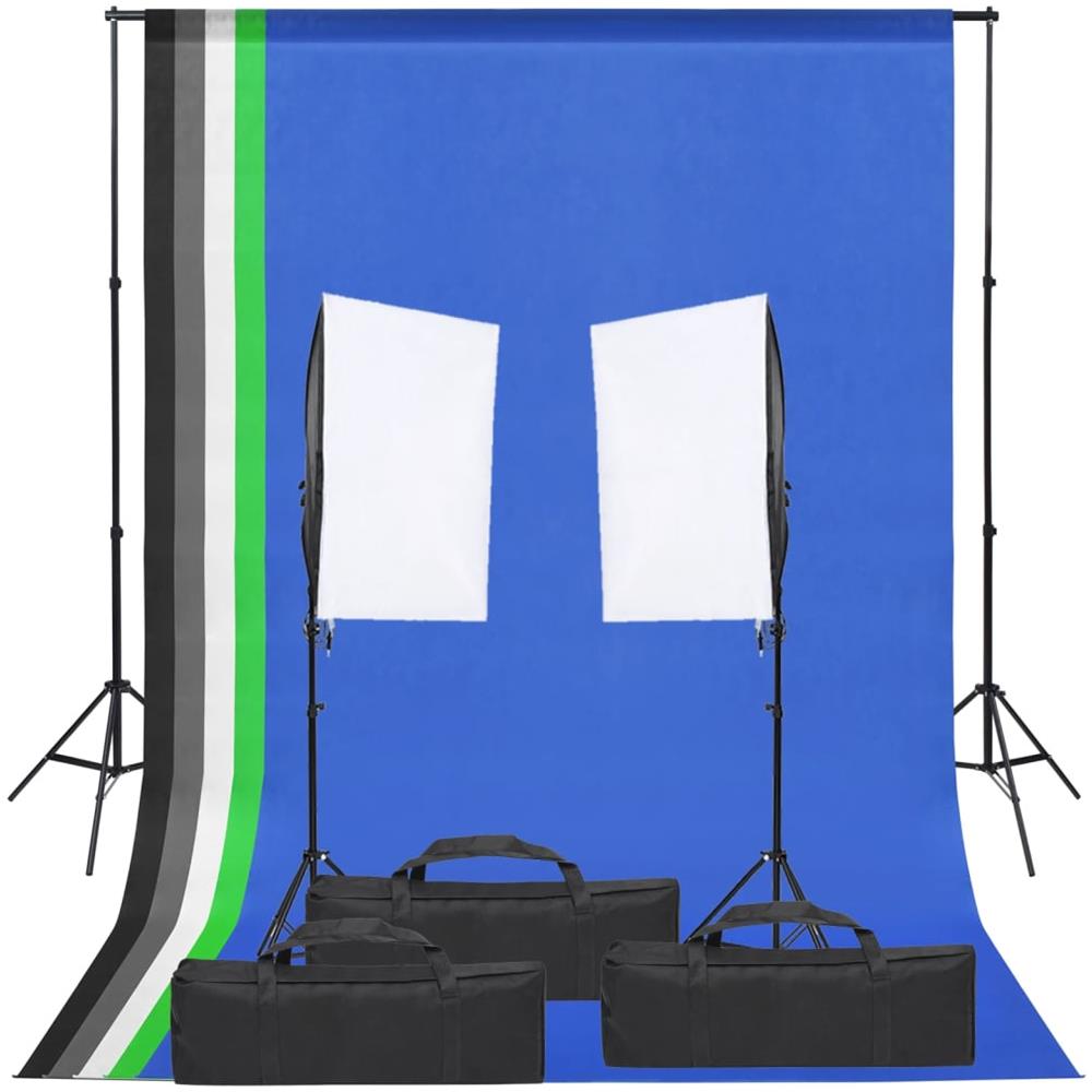 Kit Per Studio Fotografico Con Set Di Luci E Fondale - Foto 1