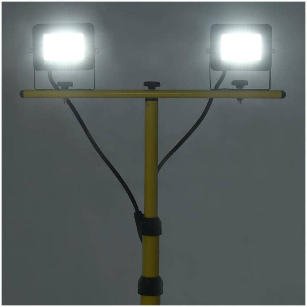 Faretto A Led Con Treppiede 2x20 W Bianco Freddo - Foto 2