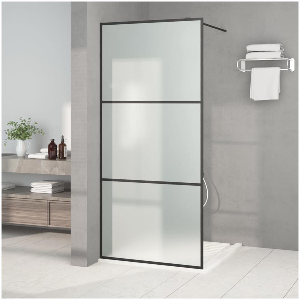 Parete Doccia Walk In 90x195 Cm Vetro Smerigliato Esg - Foto 1