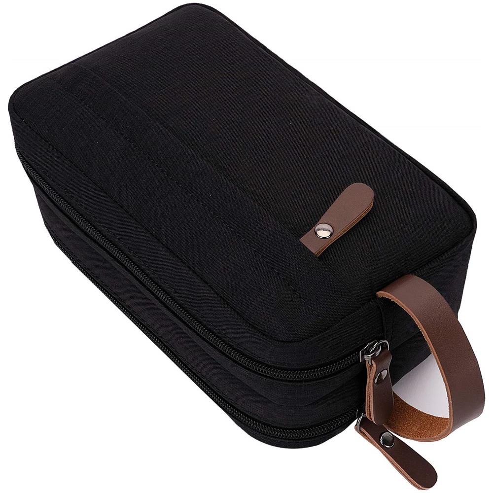 Borsa Da Toilette Da Viaggio Per Uomo Black - Foto 2
