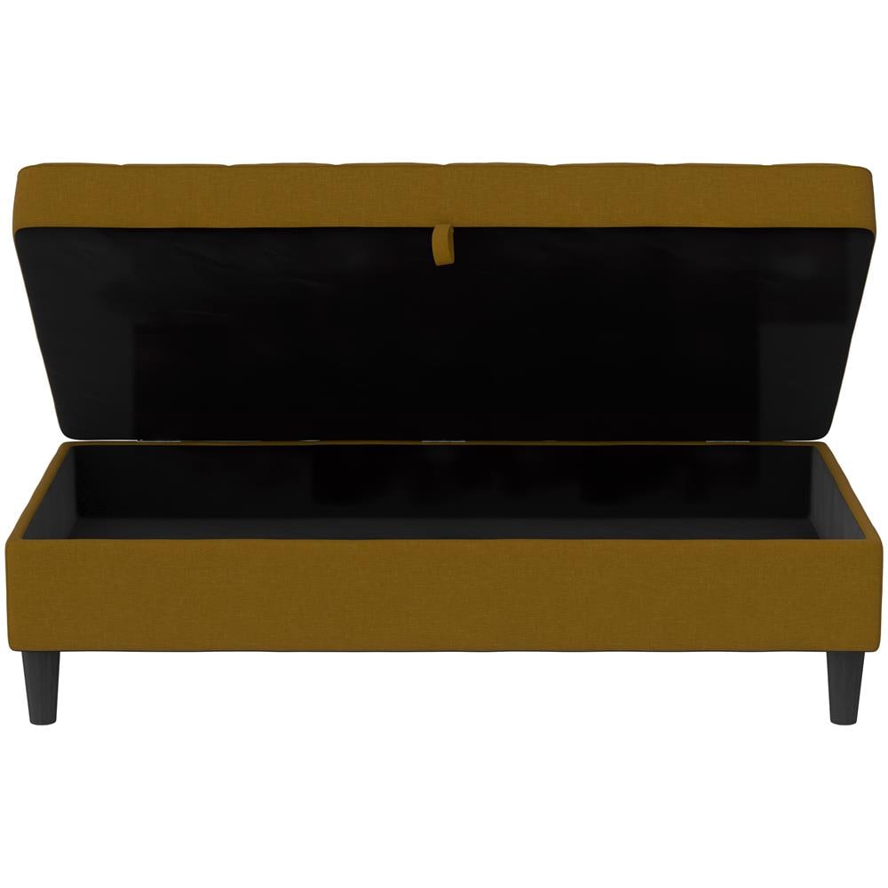 Presley Pouf Con Contenitore In Lino Curry - Foto 11