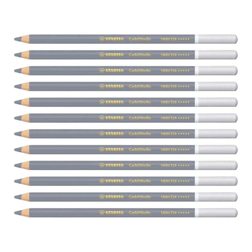 CarbOthello - Matita colorata Premium - Confezione da 12 - Grigio Freddo - Foto 1
