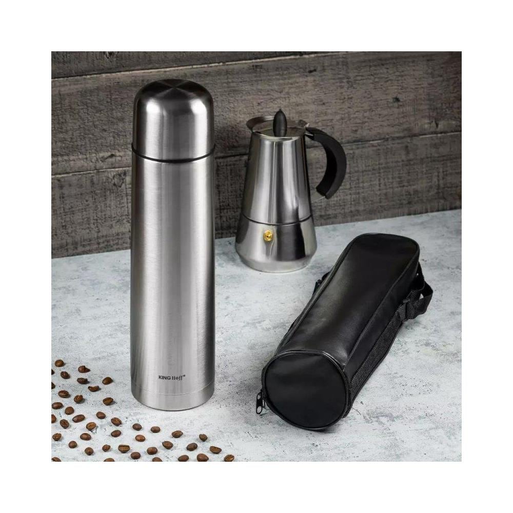 Thermos Kinghoff KH-4052 in acciaio inossidabile con coperchio Click-Clack - Foto 2