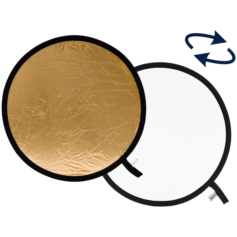 Pannello circolare Oro / Bianco Ø 50 cm - Foto 1