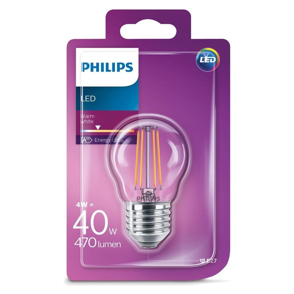 Lampadina LED Sferica Filament Classic E27 Potenza 4 W Luce Bianca Calda - Foto 2