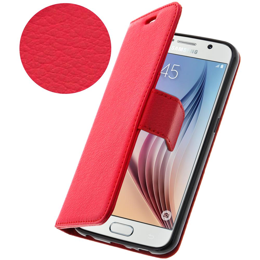 Custodia Portafoglio Stand Case Per Samsung Galaxy S6 - Rossa - Foto 9