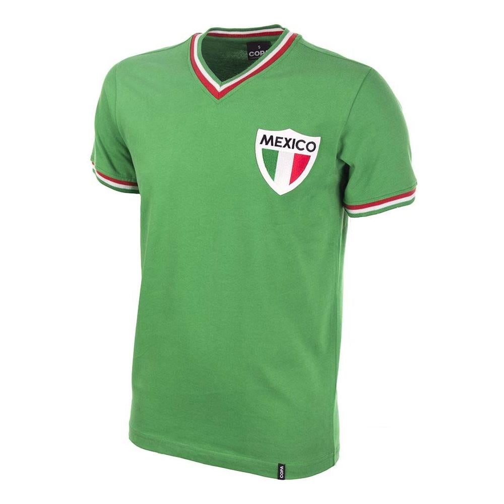 Mexico Pele 1980's Short Sleeve Retro Football Shirt - L Adulto - Foto 1