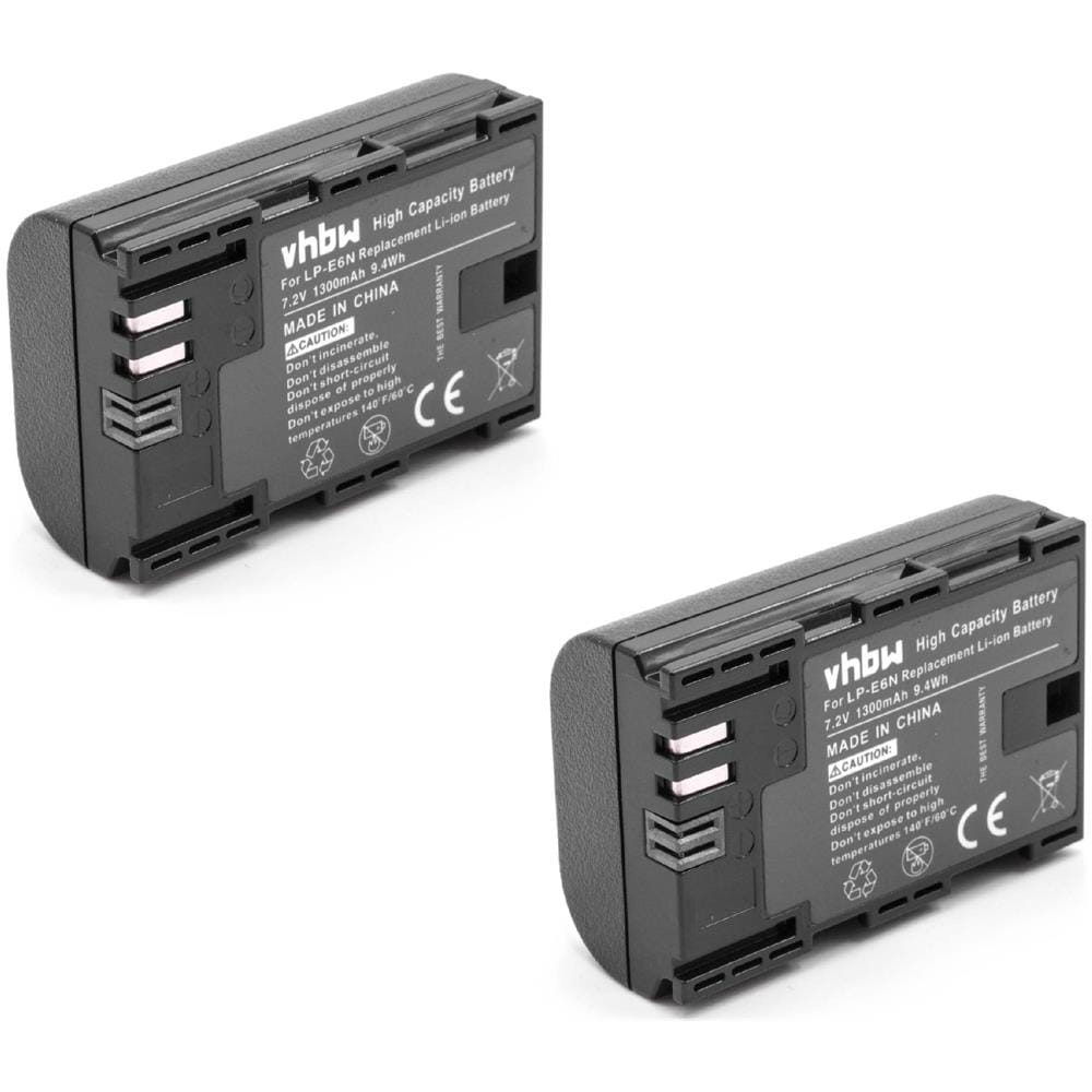 Vhbw 2x Batteria Per Atomos Ninja 10-bit DTE – 4000mAh 7,4V Li-Ion Con Porta Micro-USB