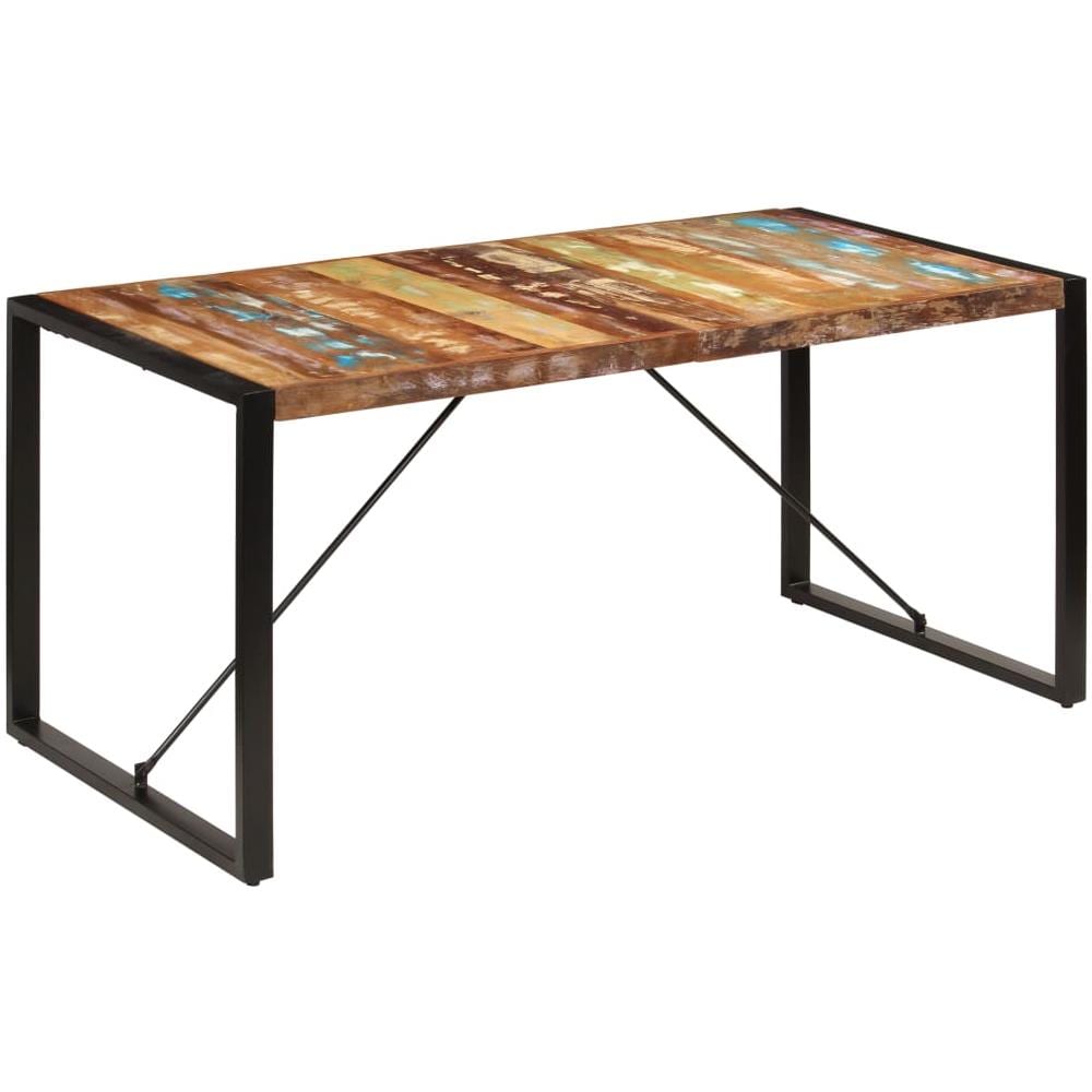 Tavolo Da Pranzo 160x80x75 Cm In Legno Massello Di Recupero - Foto 1