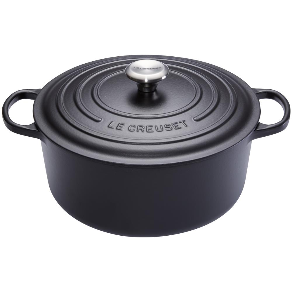 Casseruola Rotonda Evolution In Ghisa Diametro 28 Cm Colore Nero Matt Cocotte - Foto 1
