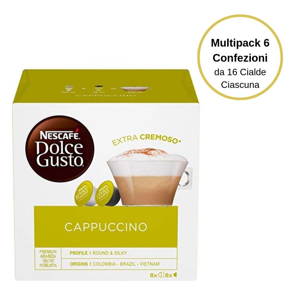 Nescafe' Dolce Gusto Cappuccino Caffe' In Capsule Multipack 6 Confezioni Da 16 Capsule Ciascuna - Foto 1