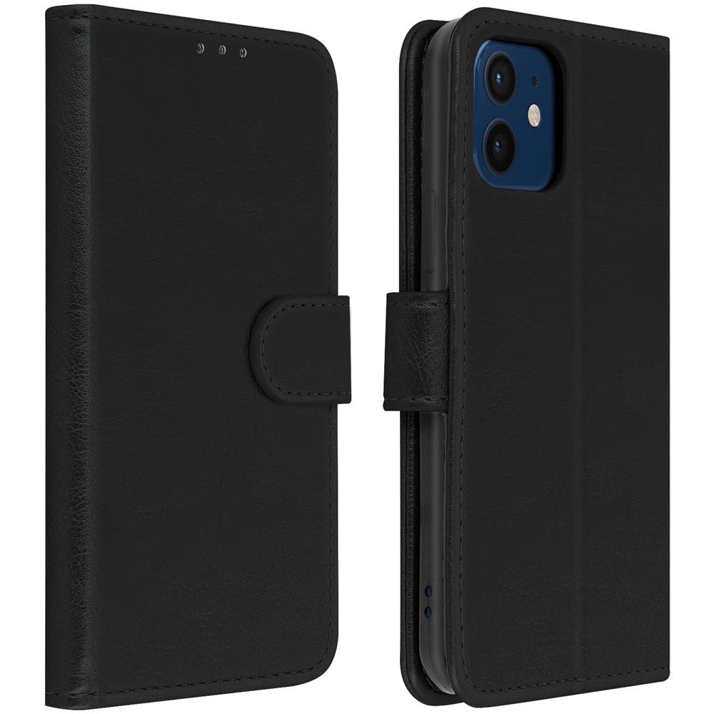 Custodia Iphone 12 / 12 Pro Portadocumenti Funzione Supporto Nero - Foto 1