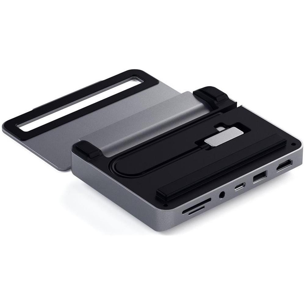 Supporto per Ipad Pro USB Hub In Alluminio Grigio Siderale - Foto 4