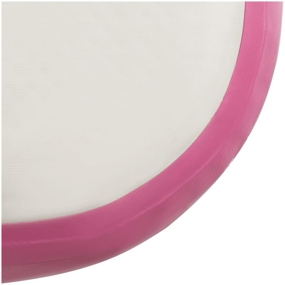 Tappetino Ginnastica Gonfiabile Con Pompa 500x100x20cm Pvc Rosa - Foto 8