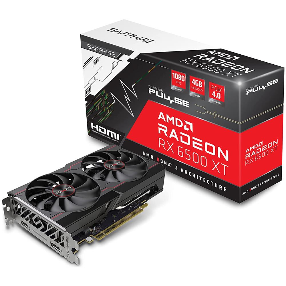 Radeon RX 6500 XT 4 GB GDDR6 Pci-E 1 x DisplayPort / 1 x HDMI Pulse - Foto 1