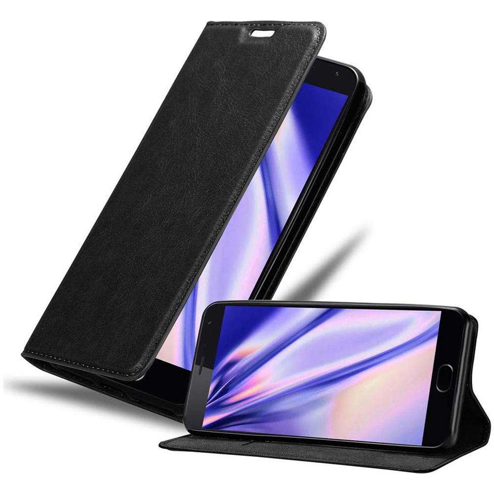 Cadorabo Custodia Compatibile Con Meizu Mx5 In Nero Di Notte - Coperchio Protettiva Con Chiusura Magnetica, Funzione Stand E Tasca Per Le Carte - Foto 1