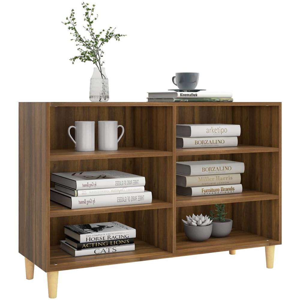 Credenza Rovere Marrone 103,5x35x70 cm in Truciolato - Foto 3